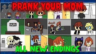 Prank Your Mom  ALL NEW Endings ROBLOX [upl. by Lyreb723]