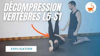 Stretching de Décompression des vertèbres lombaires L5S1  explications [upl. by Abebi]