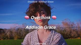 Overthink  Addison Grace  Sub Español [upl. by Levison414]