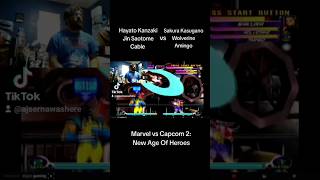 HayatoJinCable vs SakuraWolverineAmingo  Marvel vs Capcom 2 New Age Of Heroes Dreamcast [upl. by Llertnahs979]