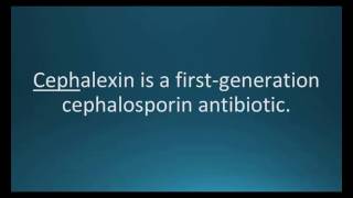 How to pronounce cephalexin Keflex Memorizing Pharmacology Flashcard [upl. by Pasol192]