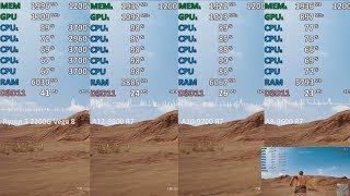 PUBG Ryzen 3 2200G vs A129800 vs A109700 vs A89600 Comparison [upl. by Devehcoy308]