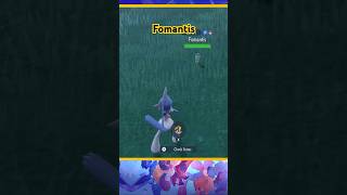 Shiny fomantis😍 pokemon pokemonscarletandviolet pokemonviolet [upl. by Aicilram]