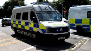 Essex Police  VW Crafter Public Order Van Light Demo [upl. by Eliam]