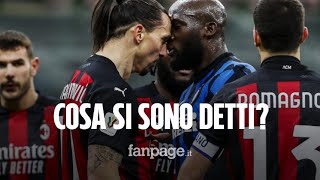 Scontro Lukaku  Ibrahimovic durante Inter  Milan di Coppa Italia ecco cosa si sono detti [upl. by Ainoloppa188]