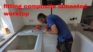 fitting a composite lamented work top [upl. by Eldredge523]