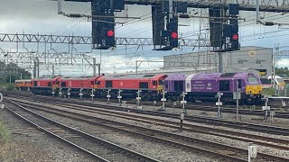 Afternoon Evening amp Morning Freight amp Light Locos  Crewe Basford Hall amp Acton Bridge  2324824 [upl. by Moore471]