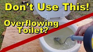 Dont Use Drain Snake in Toilet Best Way to Unclog Toilet Bowl [upl. by Hgieleak685]