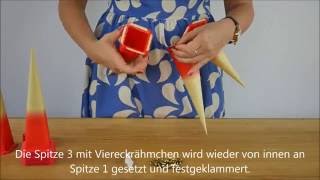 Tutorial Aufbau eines Herrnhuter Papiersterns [upl. by Ellehcem]