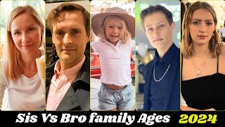 Sis Vs Bro Family Real Name And Ages 2024 [upl. by Civ]