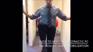 Simple Mobilization Exercise for Sacroiliac Joints Part 1 [upl. by Lalat750]