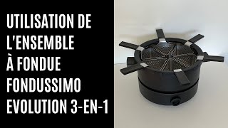 Comment utiliser lensemble à fondue Fondussimo Evolution 3en1 [upl. by Seiter]