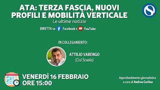 ATA dalle graduatorie terza fascia ai nuovi profili fino alla mobilità verticale [upl. by Faubert82]