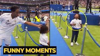 Endrick trolling the young guard while walking towards the presentation at Santiago Bernabeu [upl. by Mohun]