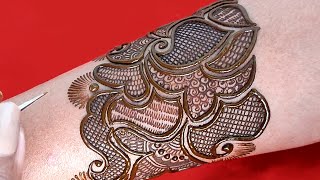 bangle style Mughlai मुगलाई Mehandi design ll full Hand Mehandi design ll how to draw henna ll [upl. by Kriss695]