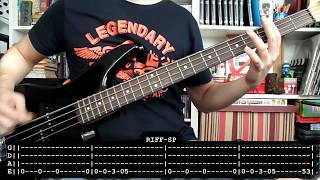 QUEEN  Another one bites the dust with PICK bass cover w Tabs [upl. by Kappenne]