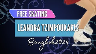 Leandra TZIMPOUKAKIS SUI  Junior Women Free Skating  Bangkok 2024 [upl. by Aropizt765]