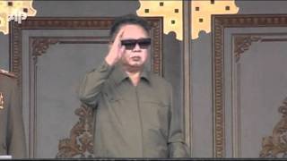 Raw Video Kim Jong Il at Military Parade [upl. by Jaddan]