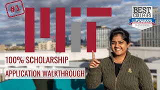 100 Scholarships for International Students at MIT  Application Walkthrough  RTS Ep 08 [upl. by Valera441]