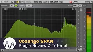 Voxengo SPAN Plugin Review and Tutorial [upl. by Ardnuassac]