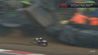 BSB Brands Hatch R12 2018 Crashes  Jake Dixon James Ellison Michael Laverty [upl. by Cychosz]