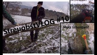 Holz SCHANZEN  StreuobstVLOG 10 [upl. by Jaquenette134]