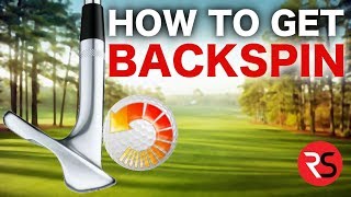 How to hit golf shots with backspin [upl. by Aneeuqal681]