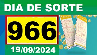 Resultado do DIA DE SORTE Concurso 0966 Sorteio dia 19092024 [upl. by Hacceber]