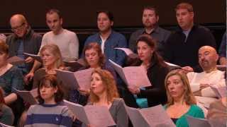 The Royal Opera Chorus rehearse Va Pensiero from Verdis Nabucco  Royal Opera LIVE [upl. by Cynara]