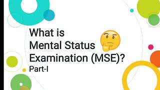 What is Mental Status Examination MSE Psychology Urdu Hindi Part I [upl. by Bunns]