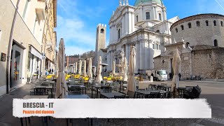 Duomo vecchio quotLa Rotondaquot Brescia  Piazza delle due cattedrali  Walking tour [upl. by Martie]