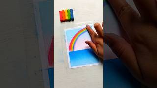 Dolphin soft pastel drawing idea🐬🌈 softpasteldrawing easydrawing artshorts [upl. by Akoyn]