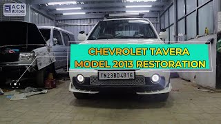 Chevrolet Tavera 2013 model restoration  11years old car restoration  ACN MOTORS MADURAI [upl. by Banyaz602]