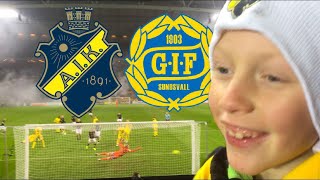 AIK vs GIF Sundsvall Match Vlogg [upl. by Euqirdor487]