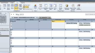 Outlook 2010 Multiple Calendar Viewing Options [upl. by Herwick]