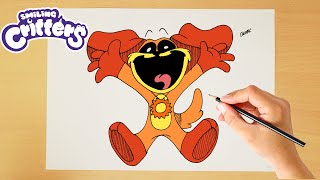 How to Draw DOG DAY Smiling Critters  Poppy Playtime Chapter 3 Easy Drawing [upl. by Bilac]