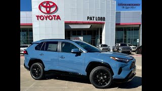 2022 TOYOTA Rav4 Hybrid SE in Cavalry Blue walkaround whats new video pictorial [upl. by Ardnuas585]