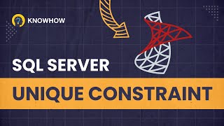 Unique Constraint in SQL Server [upl. by Neerahs]