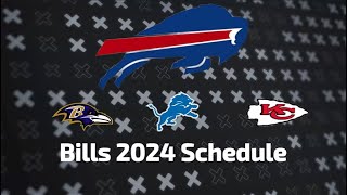 Bills 20242025 Schedule Release All Opponents for NEXT SEASON [upl. by Ferdinana147]