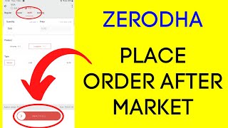 How to Place AMO in Zerodha  After Market Order in Zerodha  Place Order When Market is Closed [upl. by Seta]