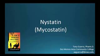 CC How to Pronounce nystatin Mycostatin Backbuilding Pharmacology [upl. by Danielson]