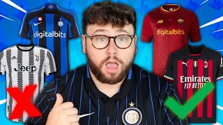 RANKING THE NEW SERIE A 202223 KITS  FOOTBALL KIT TIER LIST [upl. by Coney]