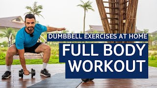 Dumbbell Exercises at Home Comprehensive FullBody Workout [upl. by Eniamor401]