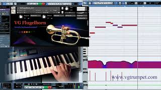 VG Flugelhorn Kontakt 5 sound library ver 40 Vst wav nki for midi and breath controllers [upl. by Lesslie]