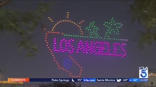 Drones replaced fireworks at Fourth of July celebrations across Los Angeles area [upl. by Alodee]