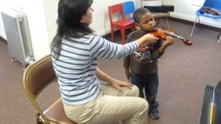 Suzuki Violin Class age 3yrs old Young Black amp soon 2 b Gifted [upl. by Helbonia]