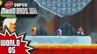 Newer Super Mario Bros Wii  World 5 22 [upl. by Medardas]