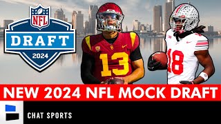 2024 NFL Mock Draft Ft Caleb Williams Marvin Harrison Jr amp Drake Maye  5 Other Top Prospects [upl. by Yablon176]