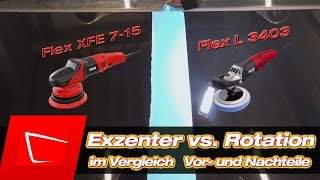 Polieren für Anfänger polieren mit Poliermaschine Exzenter vs RotationFlex XFE 715 Flex 3403 [upl. by Sproul]