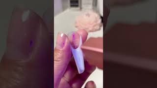 French Tip Polygel Nail Using a Dual Form [upl. by Ananna437]